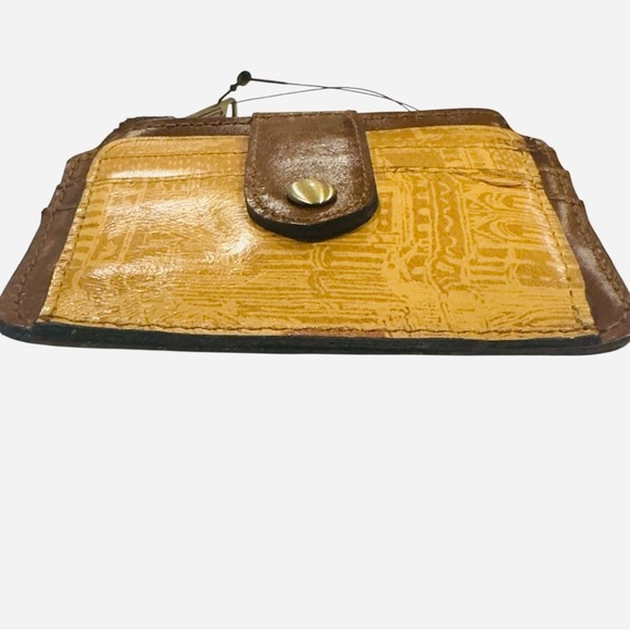 Patricia Nash Italian Sketchbook Tan Cassis Credit Card RFID Leather ID Case NWT - Picture 6 of 7